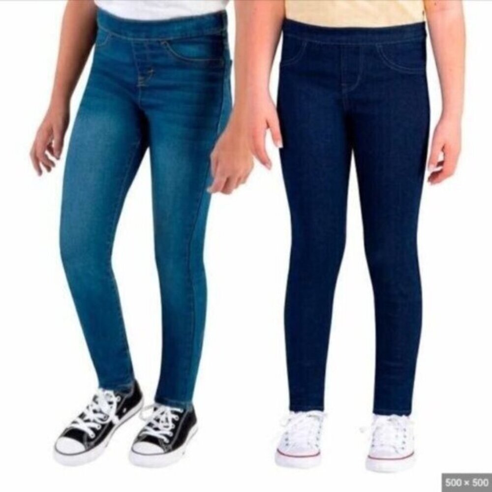 Girl's Levi's 2-pack stretch pull on Mud Rise Jeggings, size 12 NWT